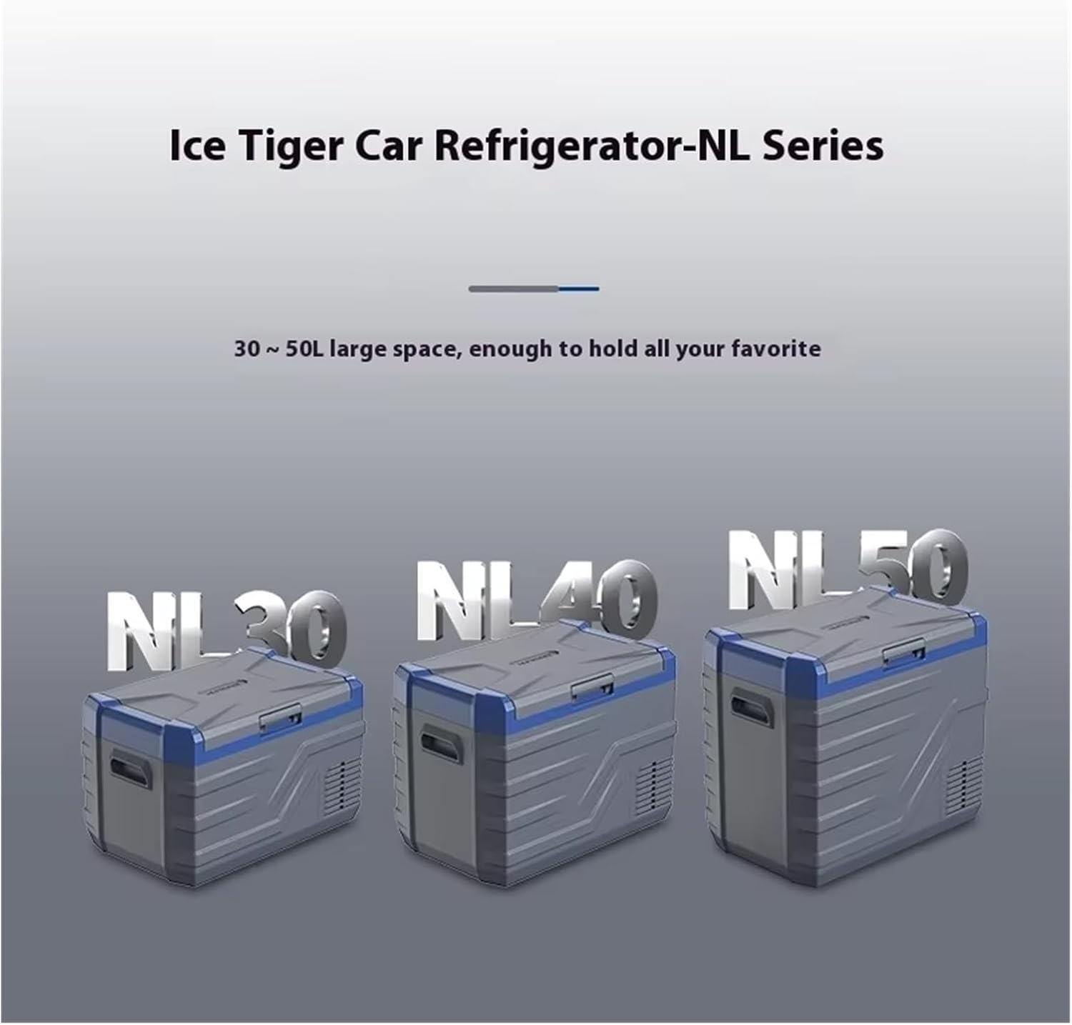 40L Single-Zone Car Refrigerator New 12V 24V Compressor Cooling Freezer Plastic Ice Maker For Home Use