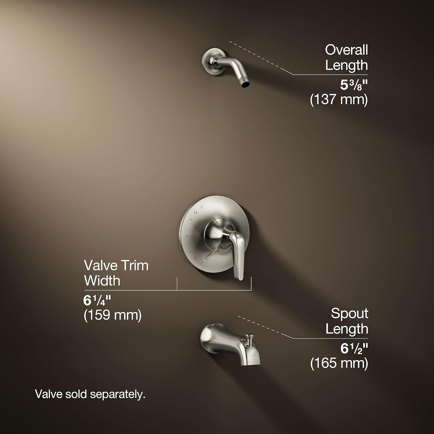 Kohler K-TLS22027-4-BL - Tub and Shower Faucet