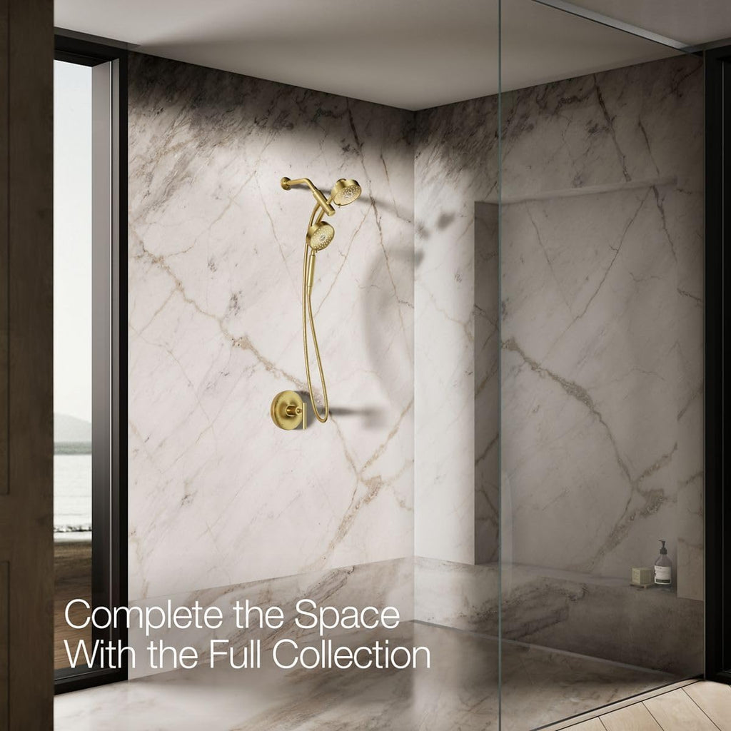 Kohler Purist® Showerhead 2-In-1 Combo 1.75 GPM, Brass, Plastic, Brushed