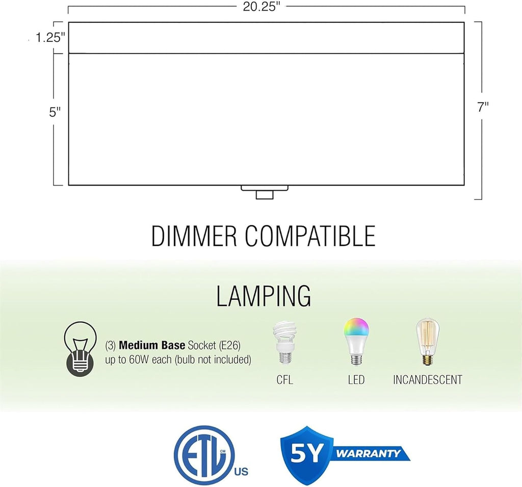 Kira Home Walker 20' Modern Drum Gold Flush Mount Ceiling Light, White Fabric Shade with Frosted Glass Diffuser, 3-Light Large Close to Ceiling Fixture, Cool Brass Finish