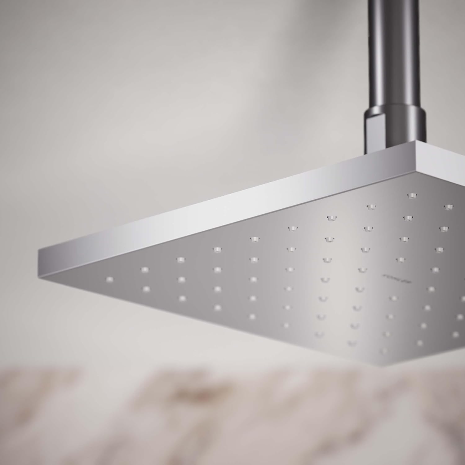Kohler 13695-CP Contemporary Square 8' single-function rainhead, 2.5 gpm, Polished Chrome