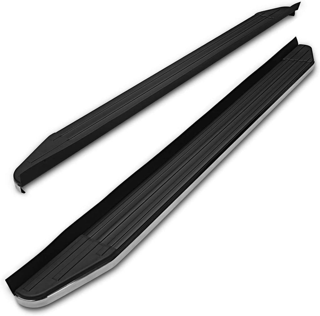 TAC Running Boards Fit 2021-2024 Jeep Grand Cherokee L | 2022-2025 Grand Cherokee (Exclude 2022-2024 4xe Models) SUV 5.5' Aluminum Black Side Steps Nerf Bars Step Rails Exterior Accessories 2Pcs