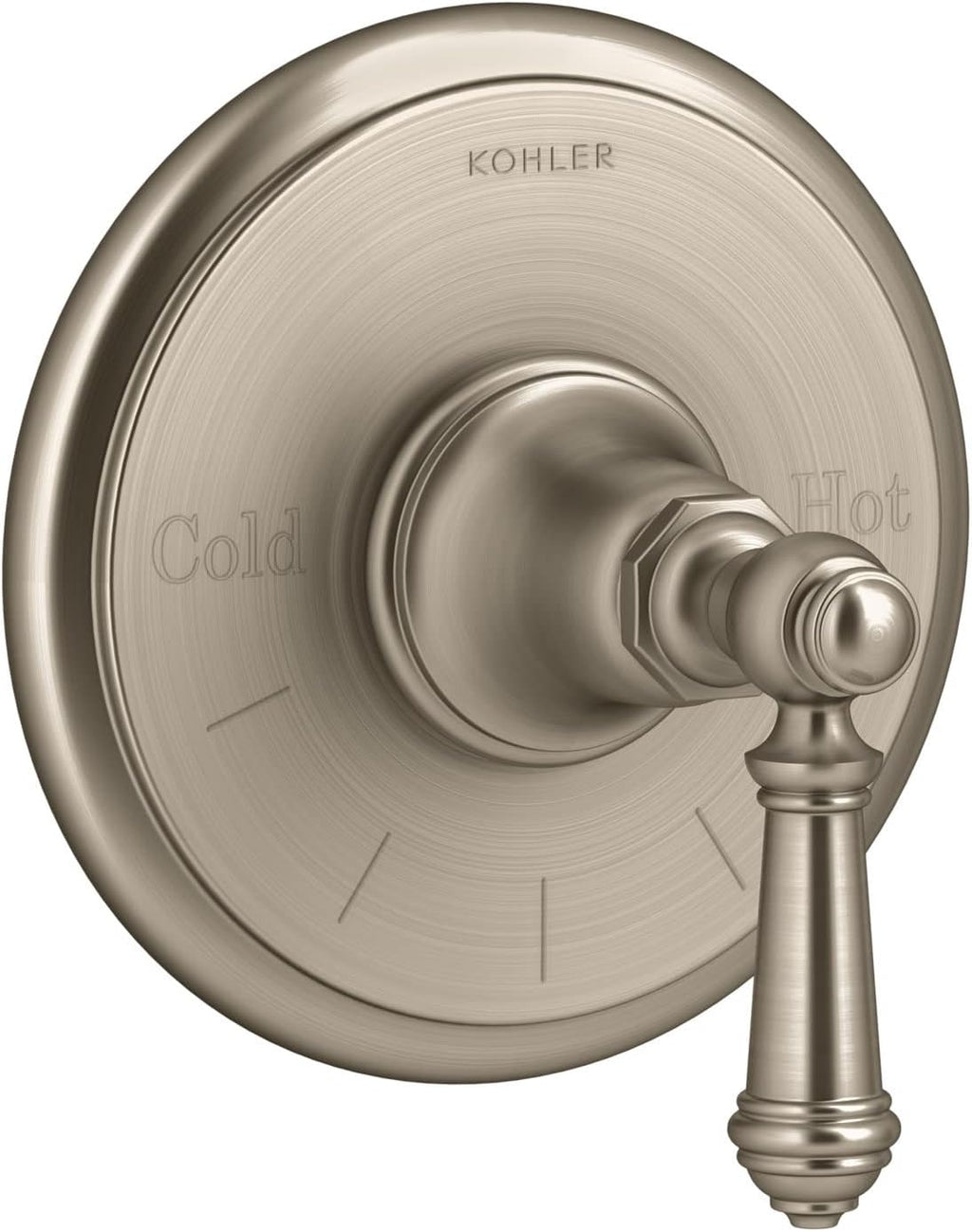 KOHLER K-T72769-4-BV Artifacts Thermostatic Valve Trim with Lever Handle, Vibrant Brushed Bronze