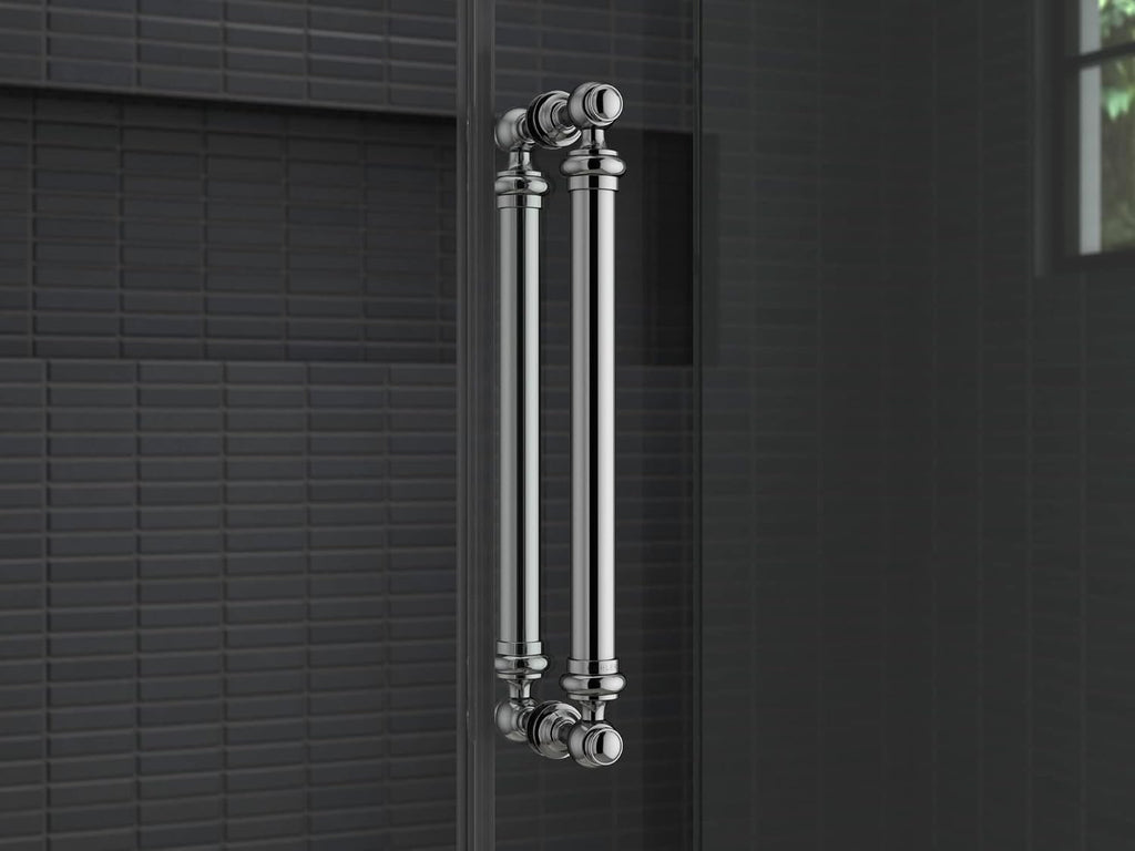 Kohler K-701728-CP 16-7/16' Back to Back Shower Door Handles, Polished Chrome