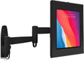 Mount-It! Anti-Theft Tablet Wall Mount with Swing Arm for iPad, iPad Air, iPad Pro | Lockable, Tamper-Proof Design, Full Motion Tilt, Swivel, Rotation, VESA 75x75 for Office, Retail, Black