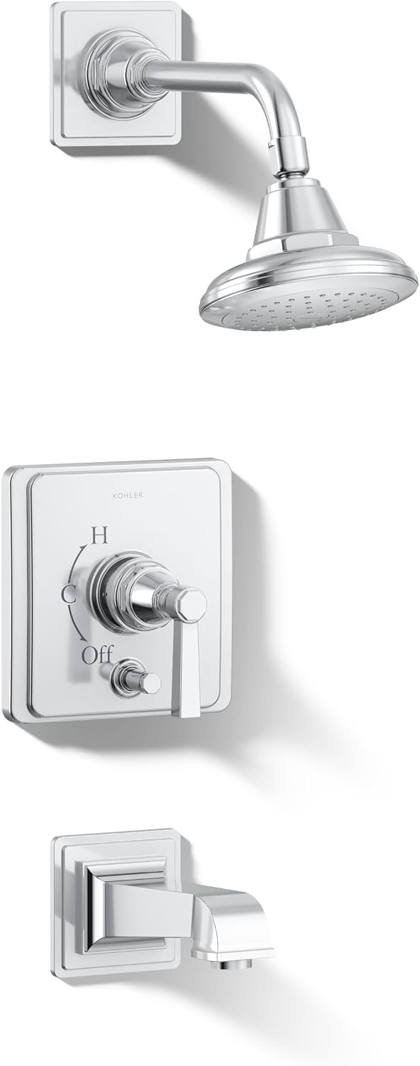 Kohler K-T13133-4A-CP 1-Handle Pressure Balance Tub Shower Faucet 2.5GPM Chrome