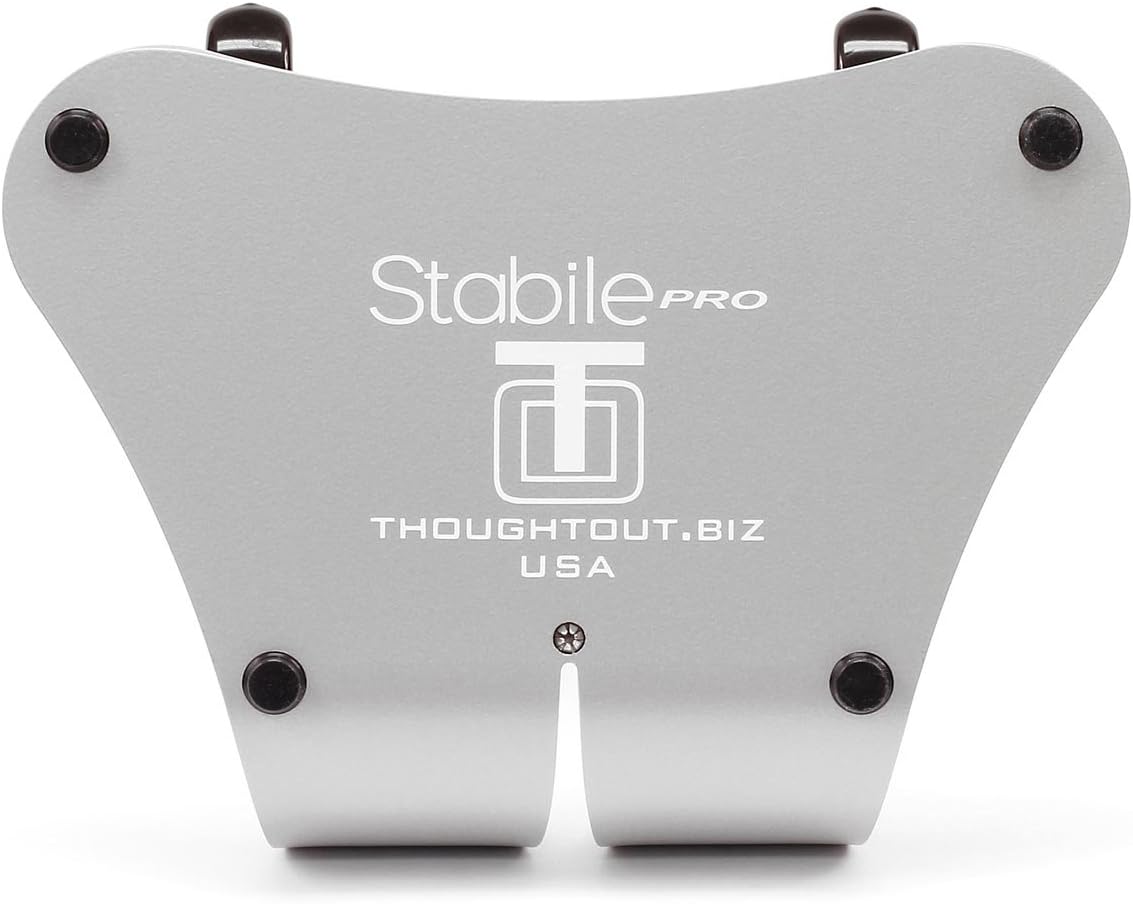 Thought Out Stabile PRO Pivoting iPad Stand - Made in USA - Compatible with Apple iPad (Silver)