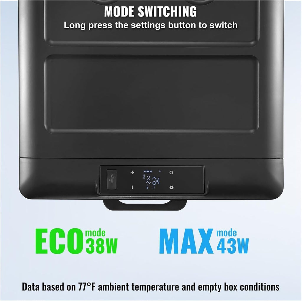 Car Refrigerator 12 Volt 70 L Single Portable Freezer 12/24V DC And 100-240V AC Compressor Cooler For Outdoor Camping RV