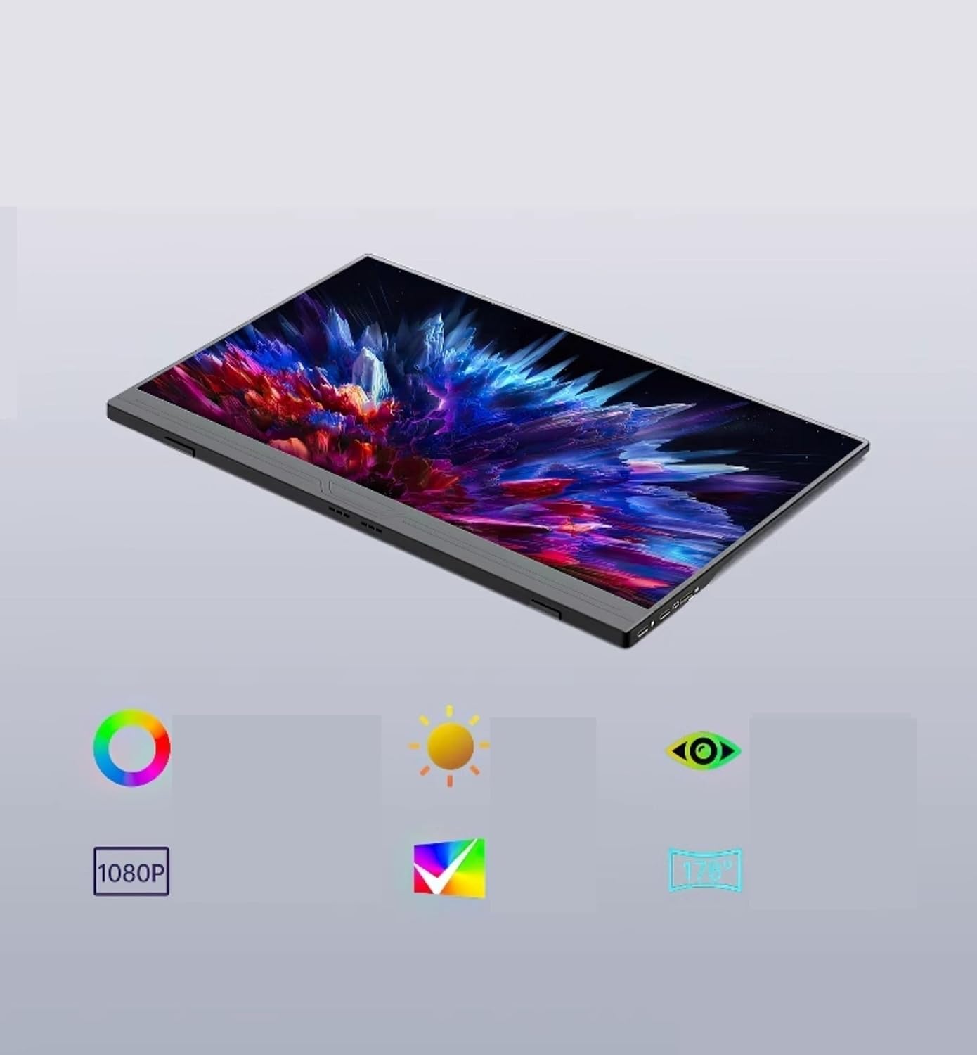 Portable Monitors 16-inch Multi-Function Extended Screen Full HD 1080P 16:9 Portable Monitor