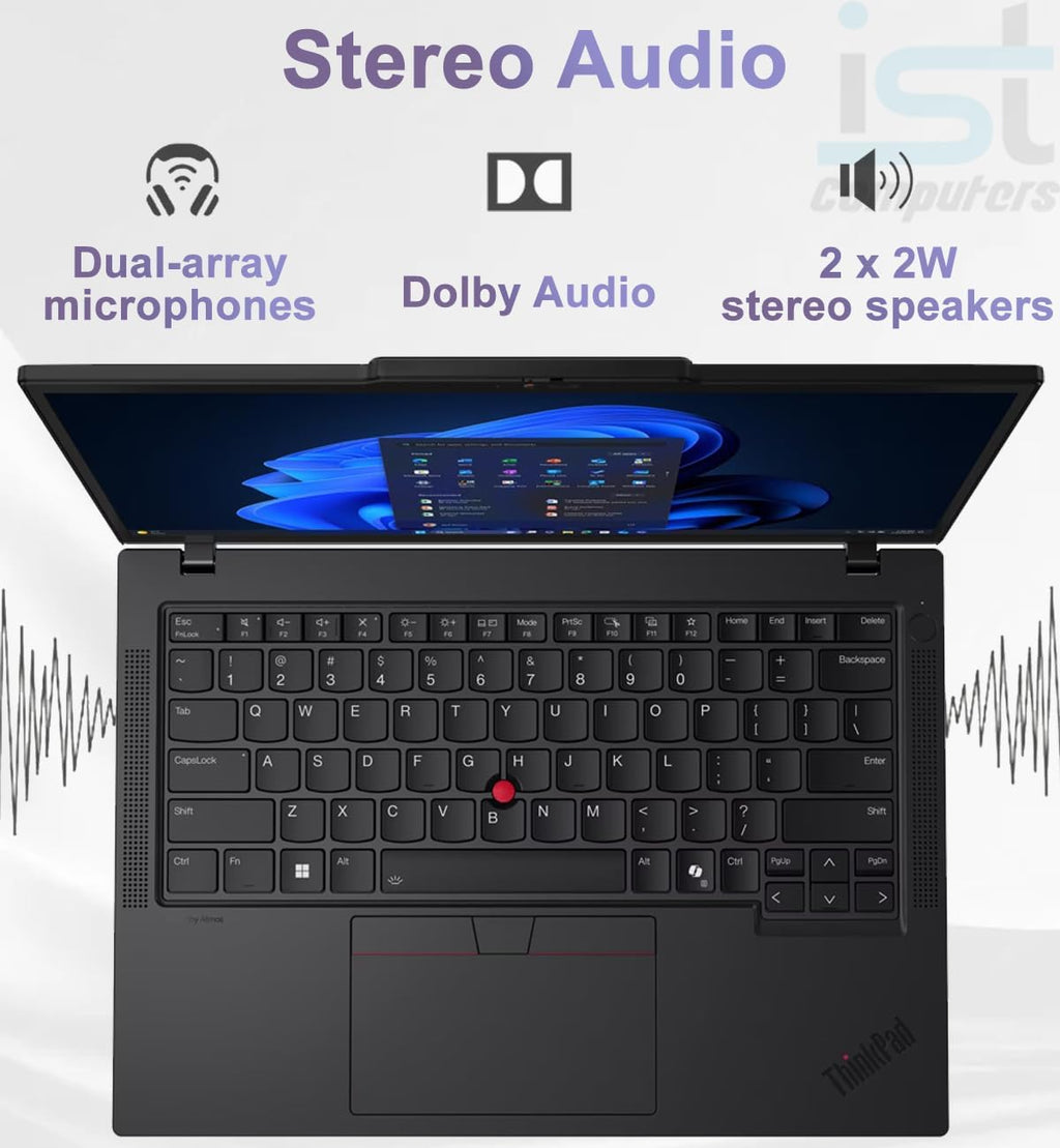 Lenovo ThinkPad T14 G6 Business Laptop, 14' FHD+ Touchscreen, Intel 12-Core Ultra 5 225U (> Ultra7 155U), 64GB DDR5, 2TB SSD, Thunderbolt 4, Backlit KB, Fingerprint Reader, IR Webcam, Windows 11 Pro