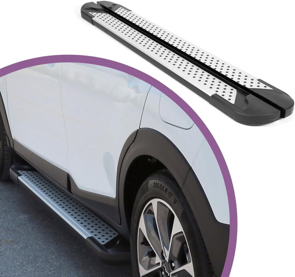Erkul 5.2' Running Boards for Volvo XC 90 XC90 2016-2024 - 350 lb Heavy Duty Aluminum Wide Side Steps Nerf Bars, Premium Car Accessories | No-Drill Installation | Mounting Brackets Included - Silver
