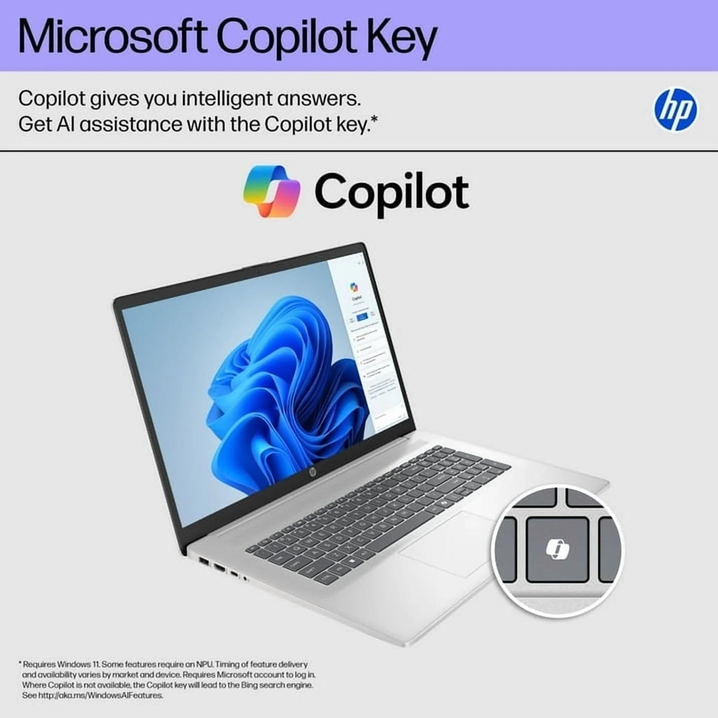 HP 17-inch Touchscreen Business Laptop - Intel Ultra 7 255U(up to 5.2 GHz), Ai Copilot, 17.3' Anti-Glare HD+, Backlit KB, Fingerprint, Win 11 Pro, Wi-Fi 6, w/Accessory(64GB DDR5 RAM, 1TB SSD)
