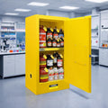 55 Gallon Flammable Cabinet, Galvanized Steel Flammable Storage Cabinet, Adjustable Shelf for Commercial Industrial Home Use 35H x 23W x 23D