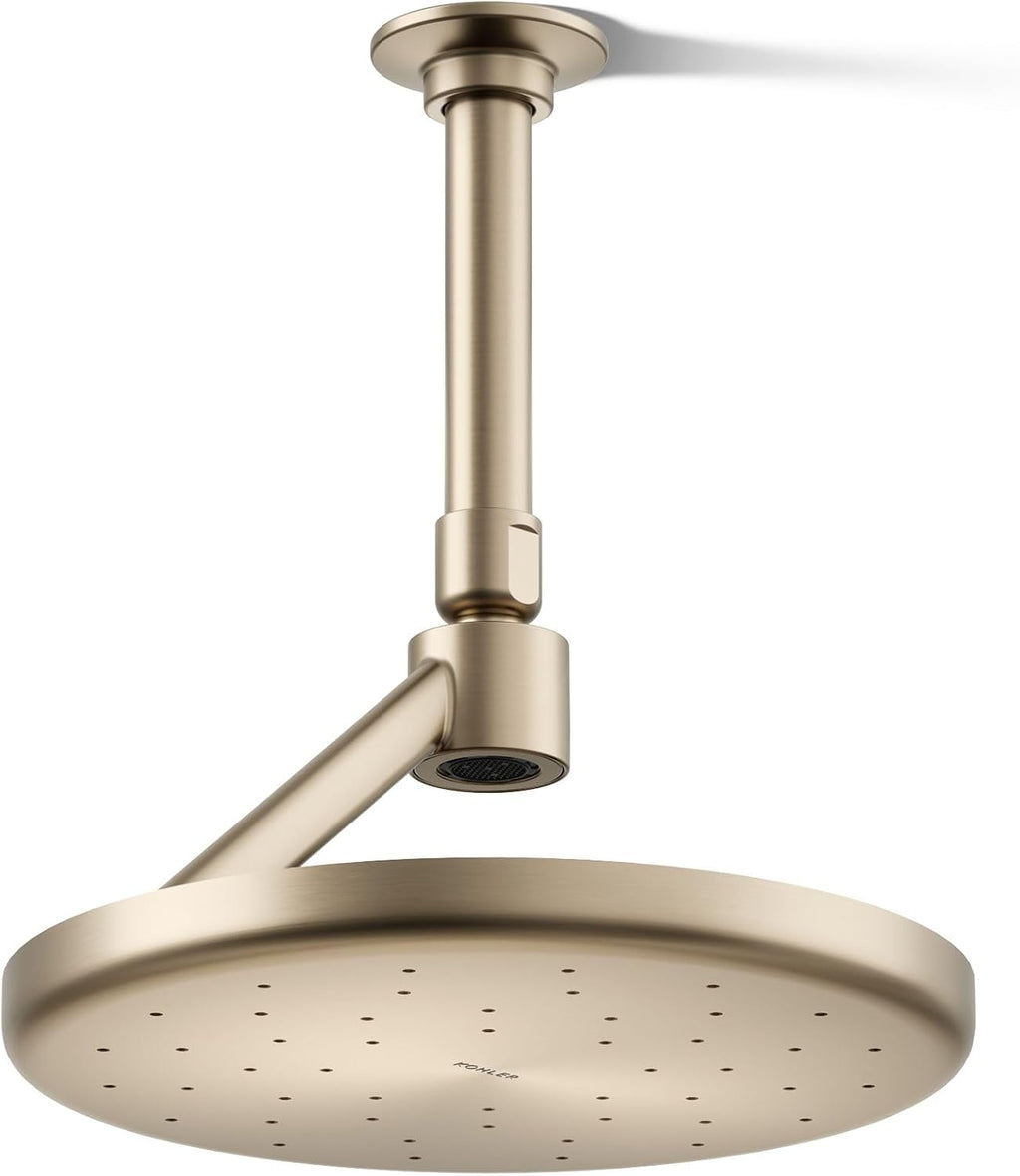Kohler 26301-BV Statement® Open Rain iconic single-function rainhead,' 2.5 gpm, Vibrant Brushed Bronze