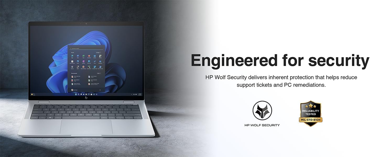 HP EliteBook x360 1040 G11 2-in-1 Business AI Laptop 14.0' Touchscreen OLED 2.8K Display (Intel Ultra 7-155H vPro, 32GB RAM, 1TB SSD, Active Pen, Copilot, Backlit KB, FP, IR Webcam, 2 TB 4, Win11Pro)