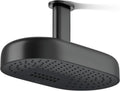 Kohler 26295-BL Statement® Oblong 14' two-function rainhead, 2.5 gpm, Matte Black