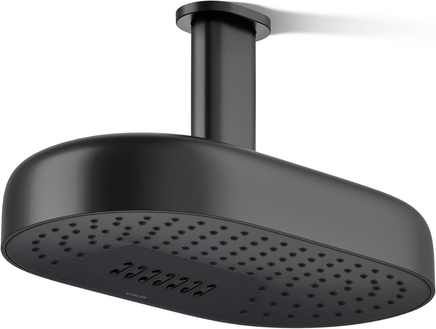 Kohler 26295-BL Statement® Oblong 14' two-function rainhead, 2.5 gpm, Matte Black