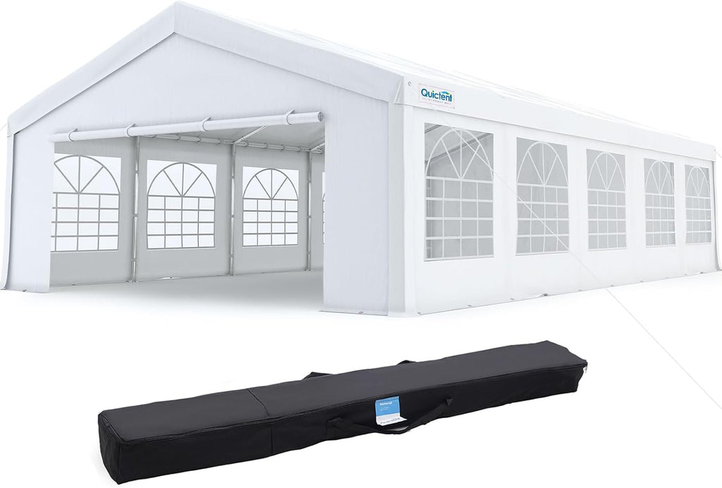 Quictent 20x30 Heavy Duty Party Tent with Church Windows, Outdoor Event Shelter Tent for Parties, Wedding, Carport, Canopy, BBQ
