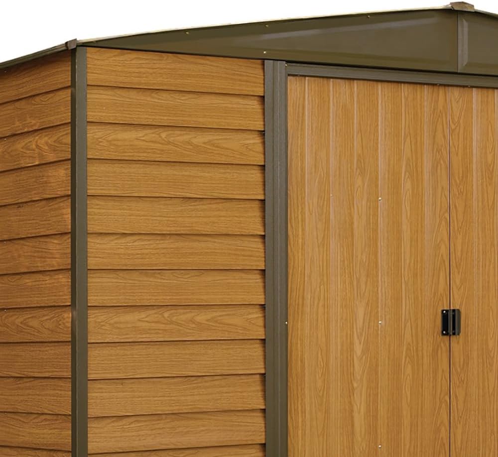 Arrow WR108 Woodridge EG, Steel Storage Shed, 10' by 8', Neutral