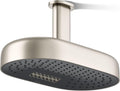 Kohler 26295-BN Statement® Oblong 14' two-function rainhead, 2.5 gpm, Vibrant Brushed Nickel