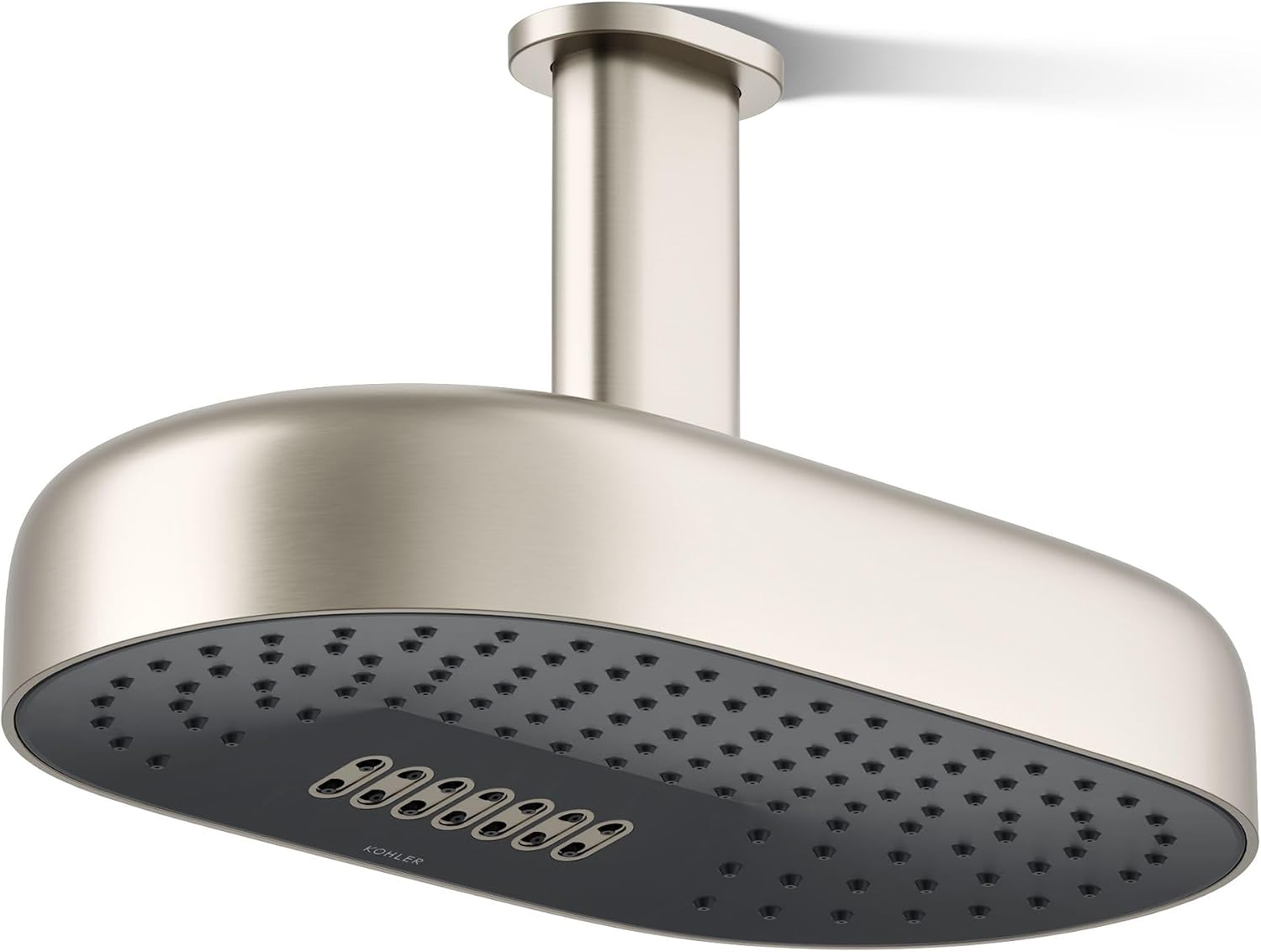 Kohler 26295-BN Statement® Oblong 14' two-function rainhead, 2.5 gpm, Vibrant Brushed Nickel
