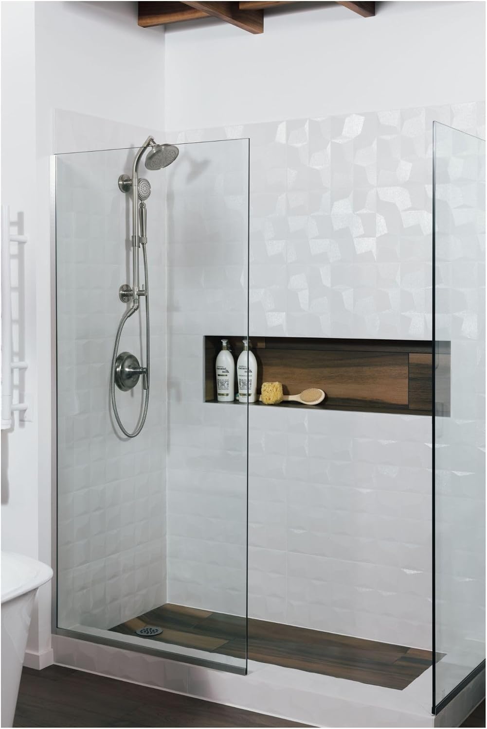 KOHLER 45906-SN HydroRail-S Shower Column, Vibrant Polished Nickel