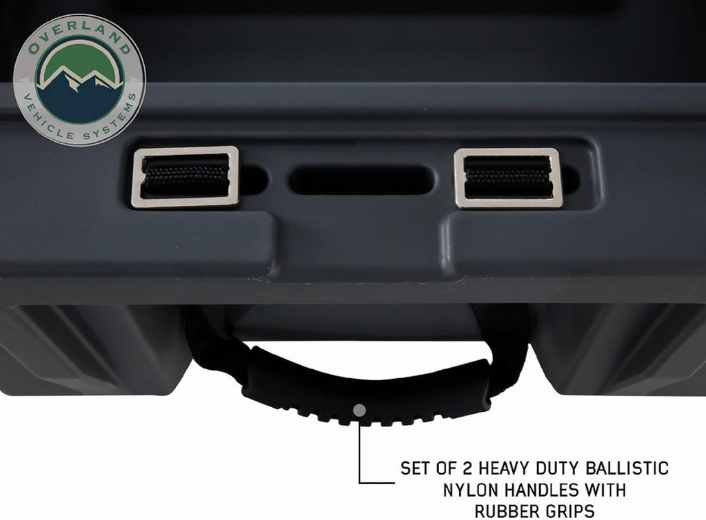 TrendsAuto D.B.S. 95 QT Dry Box Storage with Drain and Bottle Opener | Dark Grey | Waterproof Sealing | Heavy Duty Latches | 40100011 | Includes TrendsAuto Decal
