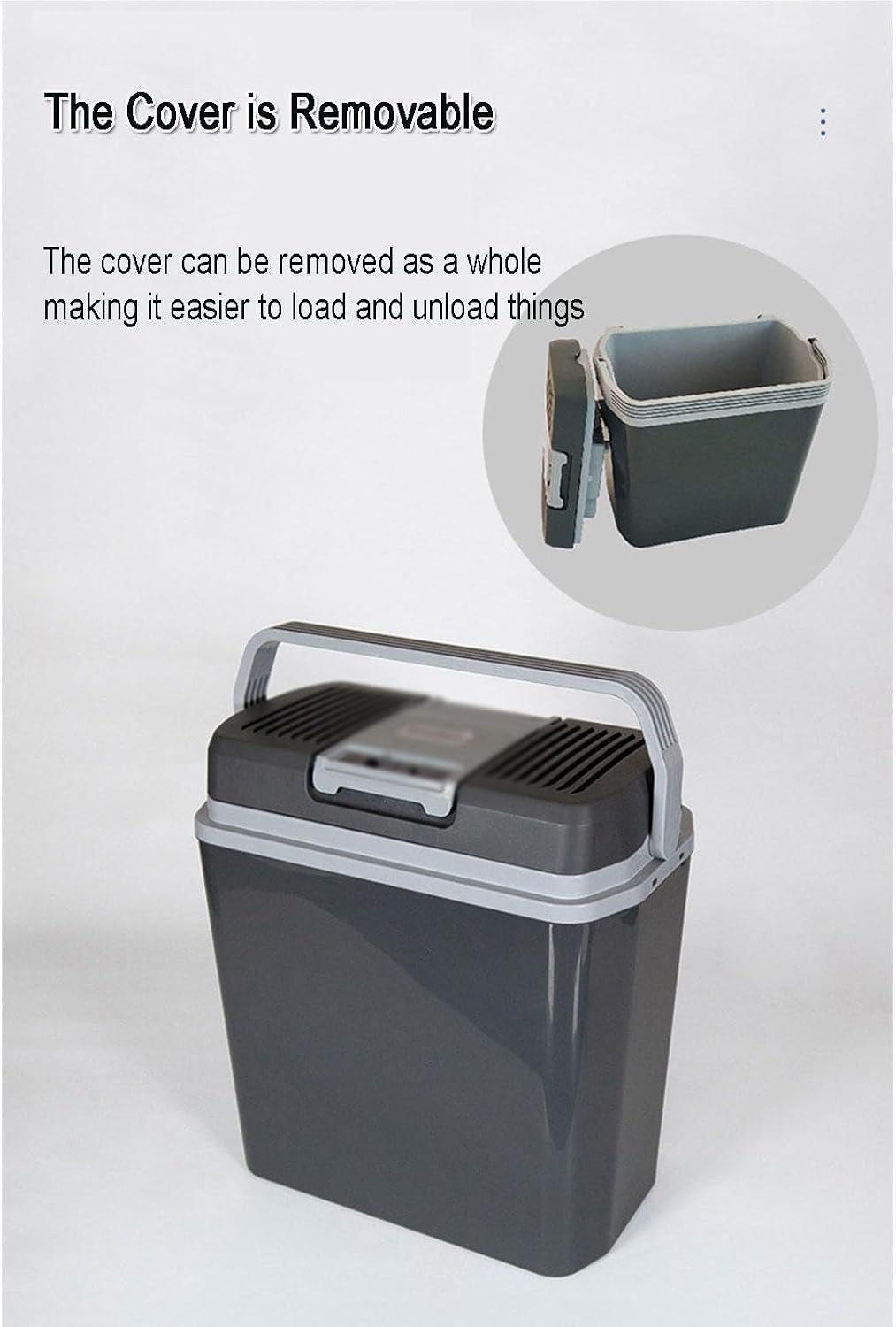 Electric Car Cooler & Warmer with 12V DC & 220V AC Outdoor Fridge Portable Insulated Box Stall Ice Bucket Fresh-Keeping Small Refrigerator for Travel, Camping, Vehicles, Home