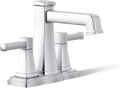 Kohler K-27398-4N-CP Riff Centerset bathroom sink faucet, .5 gpm, Polished Chrome