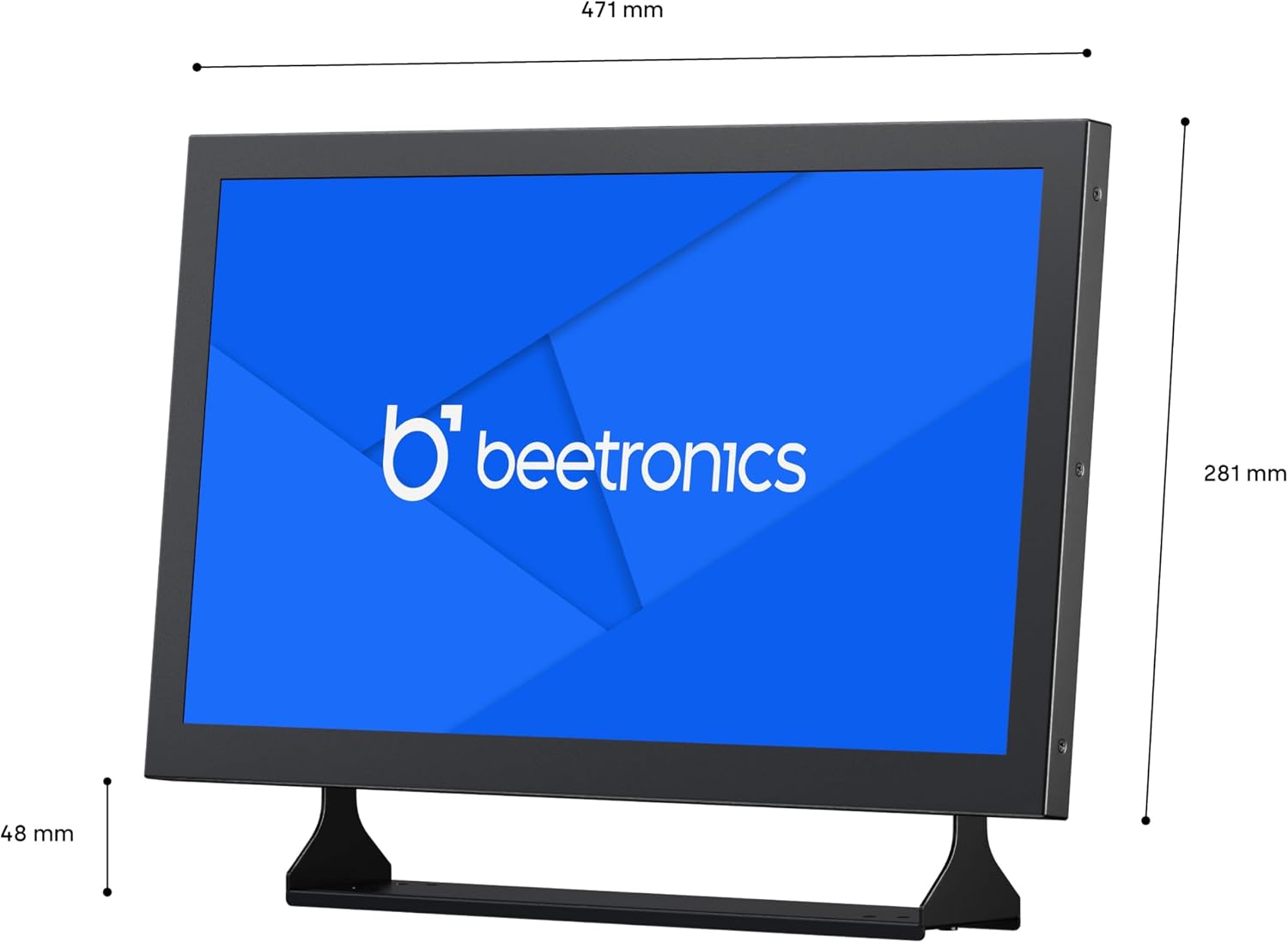 Beetronics 19-Inch Full HD IPS Monitor - Professional Industrial-Grade Display | HDMI, VGA, BNC, RCA Inputs | Durable Metal Housing, Matte Screen, 24/7 Continuous Operation, Wide Viewing Angle, 19HD7M