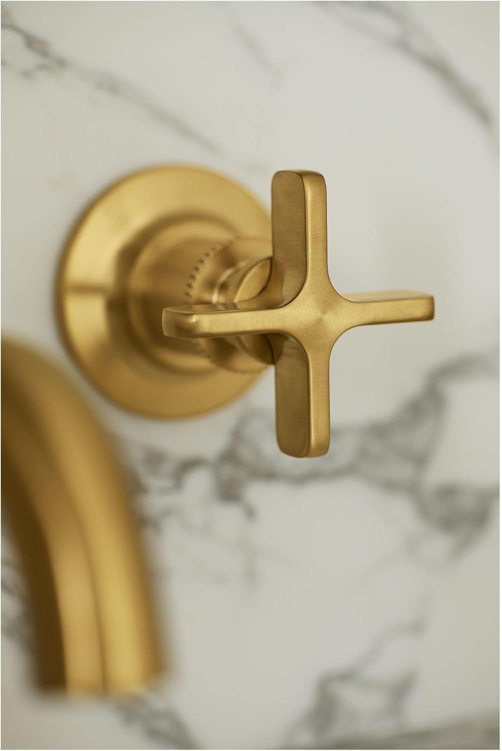 Kohler KT35909-3-BN Castia by Studio McGee 1.2 GPM Wall Mounted Widespread Bathroom Faucet Vibrant Brushed Nickel