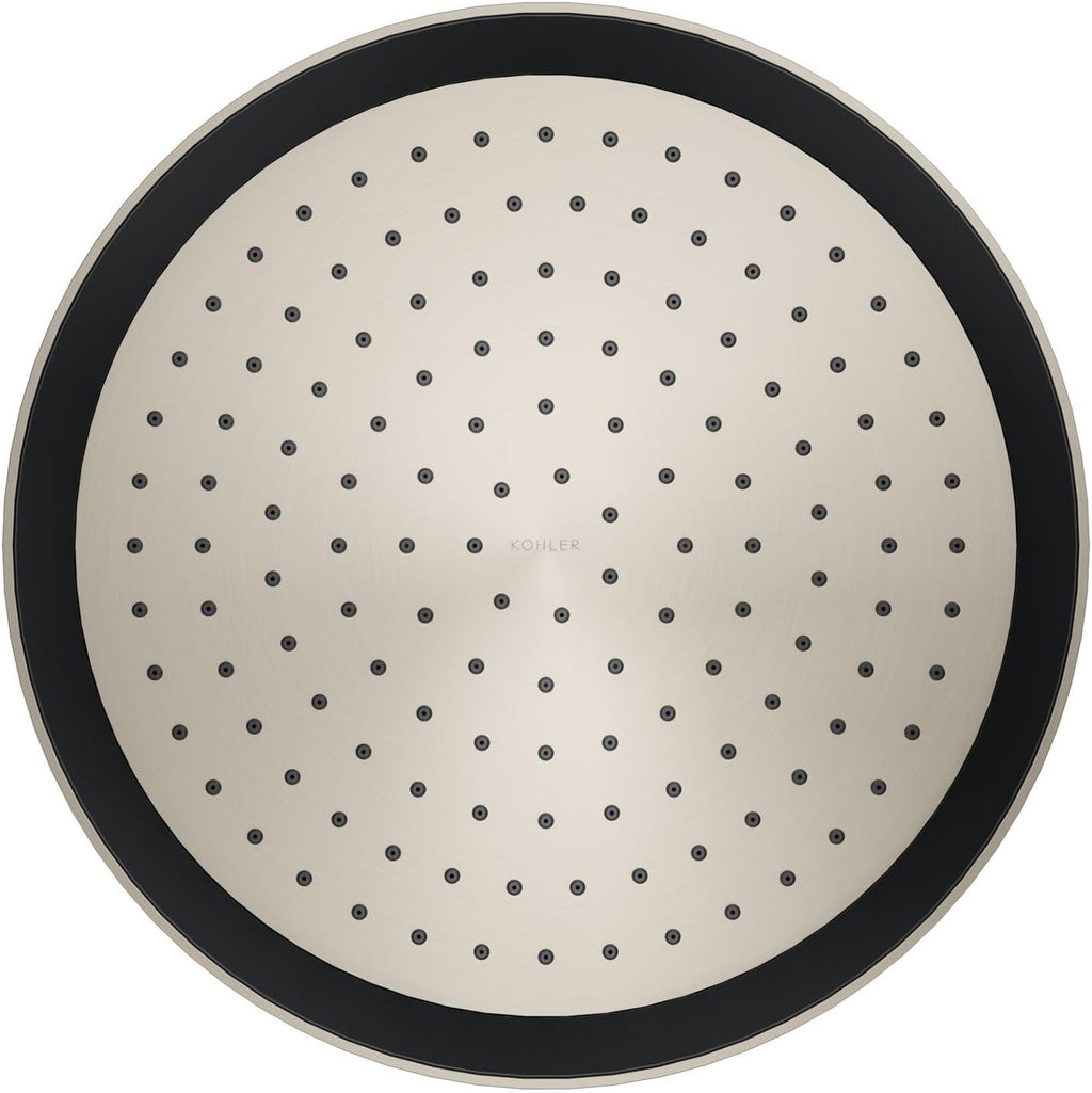 Kohler 26291-BN Statement® Round 12' single-function rainhead, 2.5 gpm, Vibrant Brushed Nickel