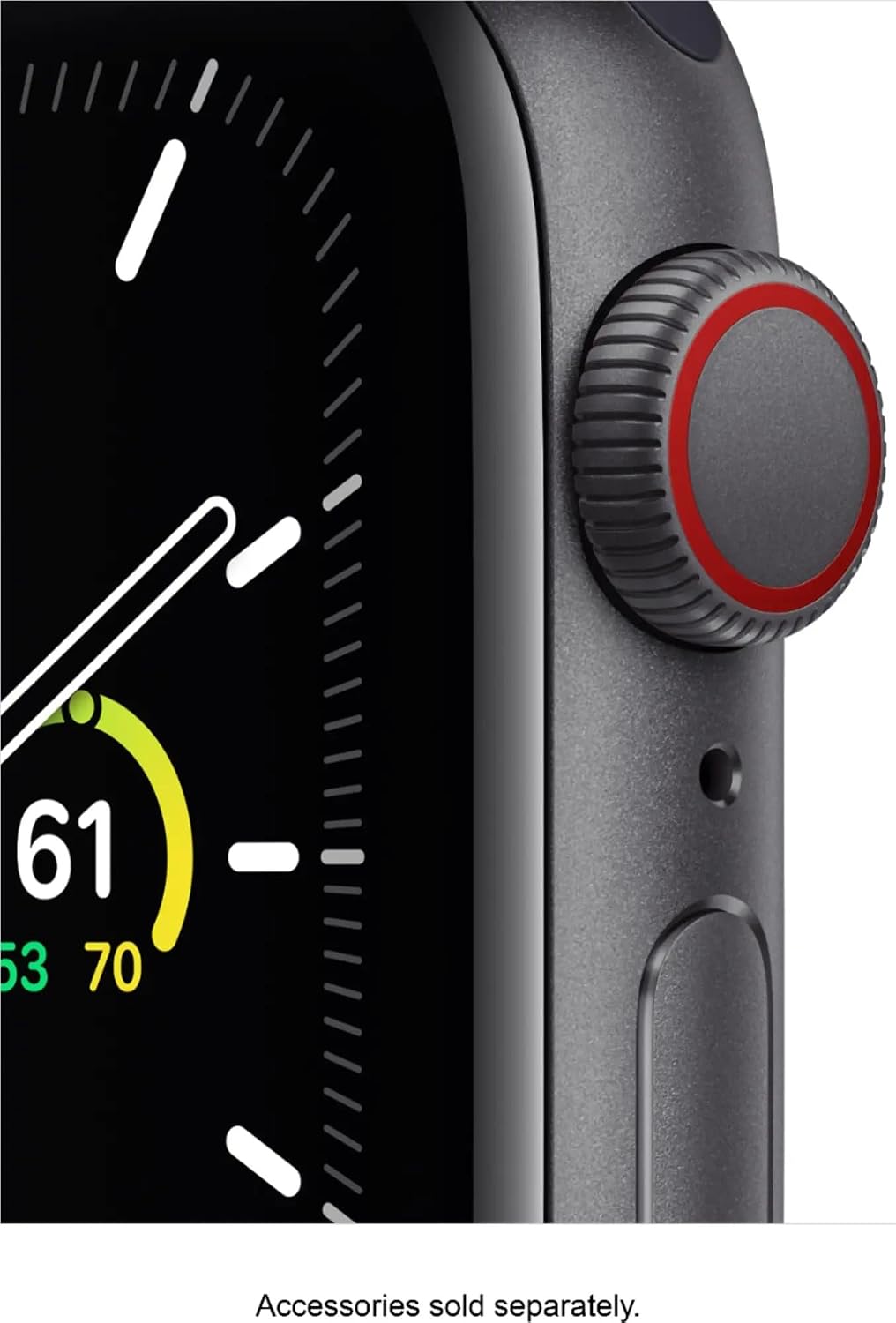 Apple Watch SE (GPS + Cellular, 40mm) - Space Gray Aluminum Case with Charcoal Sport Loop (Renewed)