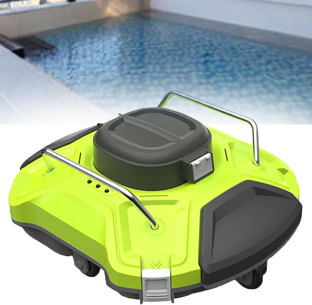 Automatic Robotic Pool Cleaner,Pool Cleaner Robot,Cordless Robotic Swimming Pool Cleaner,Cordless Automatic Pool Vacuum Cleaner, Ipx8 Automatic Pool Vacuu