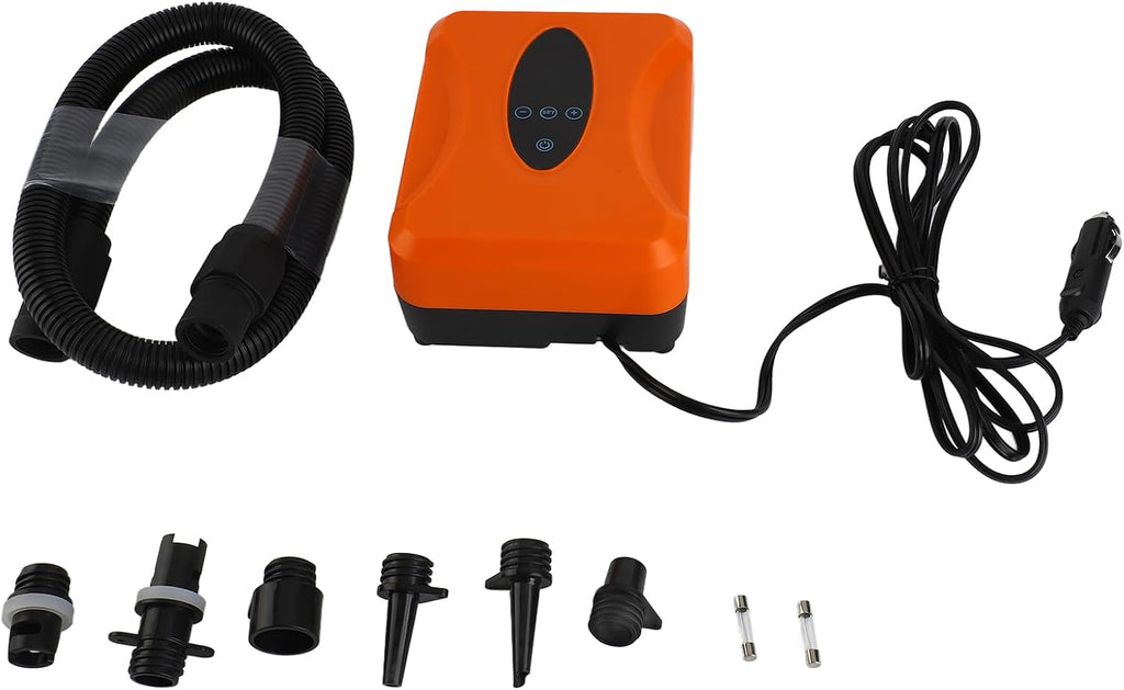 FLEXMAN 20PSI 12V Paddle Board Pump Electric Portable, Rechargeable Touchscreen Control with LED Light Inflator and Deflator for Paddle Board