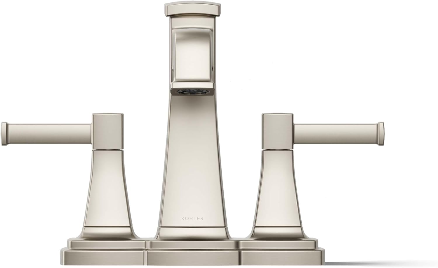 Kohler K-27398-4K-BN Riff Centerset Bathroom Sink Faucet, 1.0 gpm, Vibrant Brushed Nickel