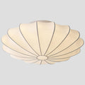 Japanese Silk Fabric Ceiling Light White Bedroom Close to Ceiling Lights Retro Vintage Flush Mount Ceiling Light Fixture Coastal Hallway Chandelier for Entryway