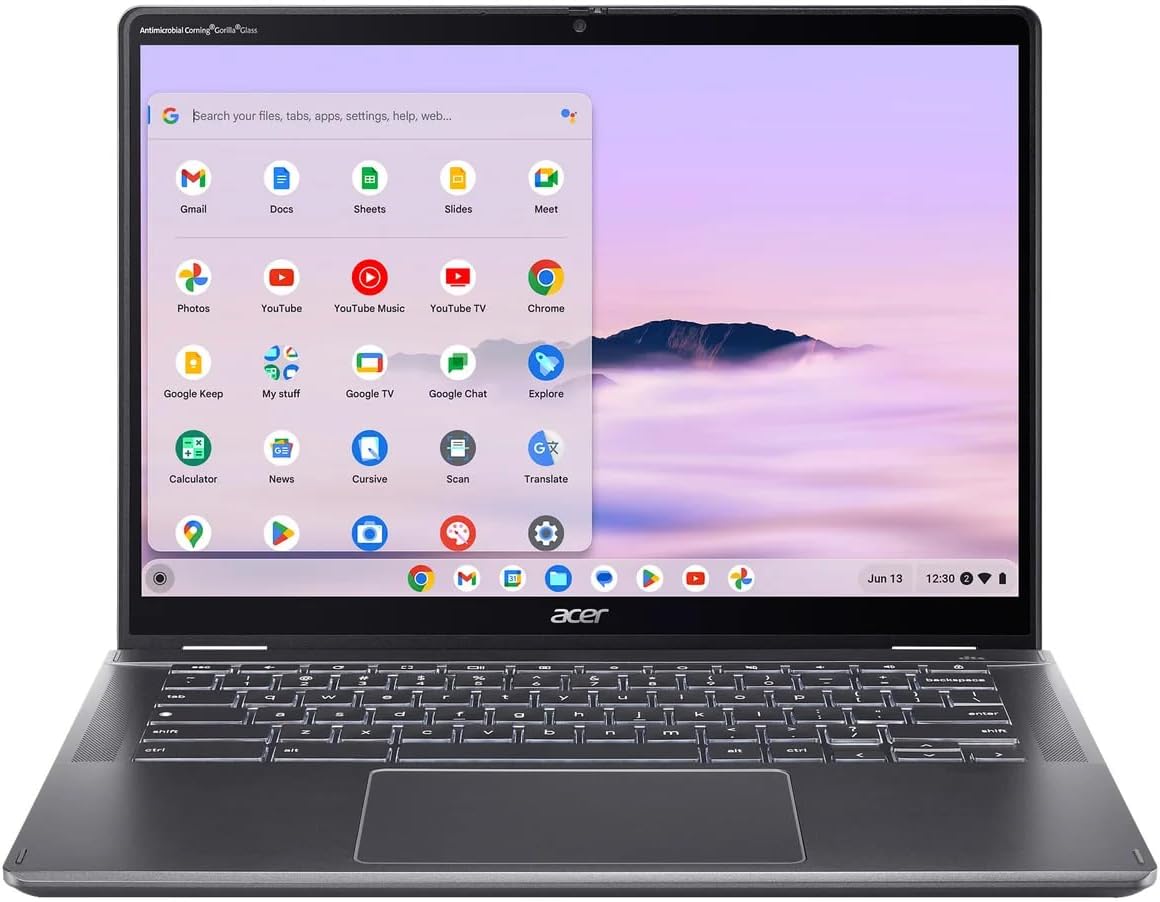 Acer Chromebook Plus Spin 514 2-in-1 Laptop, 14' WUXGA IPS Touchscreen, 13th Gen Intel 10-Core i5-1334U, 32GB LPDDR5X RAM, 512GB Pcle 4.0 SSD, Backlit KB, WiFi 6E, Chrome OS, W/128GB PSD & Stylus