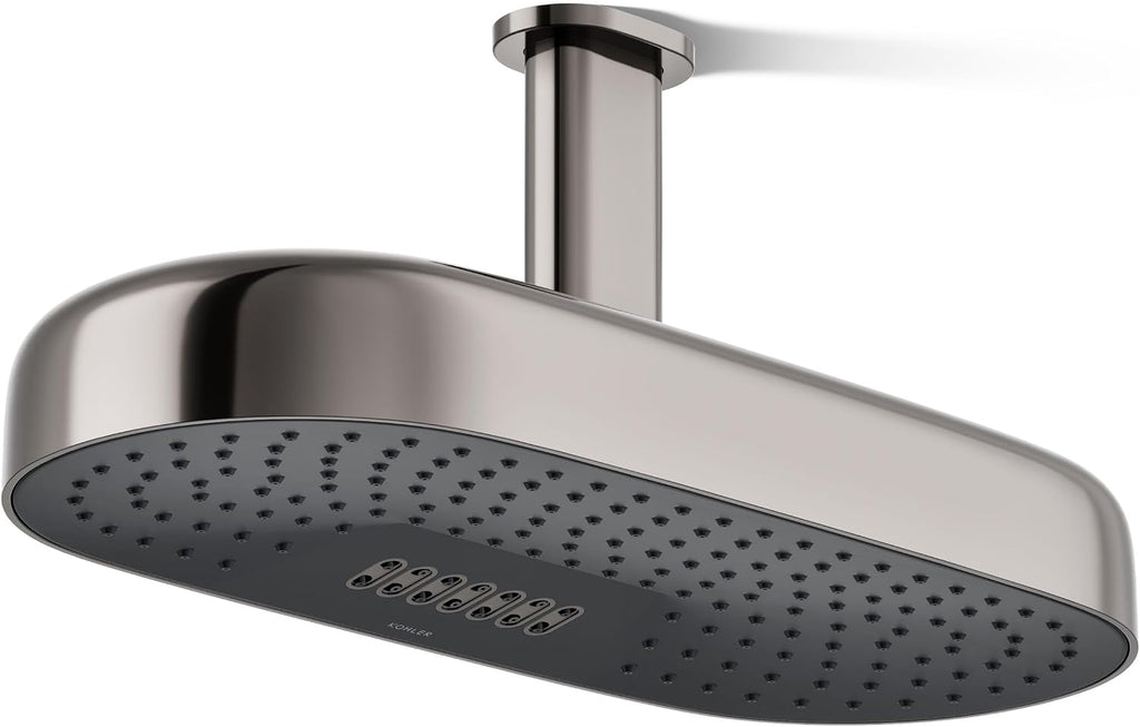 Kohler 26297-TT Statement® Oblong 18' two-function rainhead, 2.5 gpm, Vibrant Titanium
