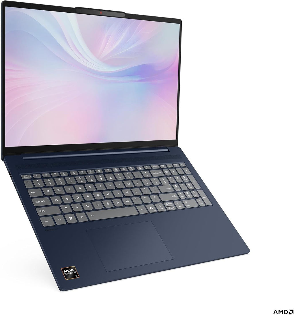 Lenovo 2025 IdeaPad Slim 5 16AKP10 Personal Laptop - 16' 1920x1200 Touchscreen 60Hz - 8-Core AMD Ryzen AI 7 350-24GB AM 2TB SSD - AMD Radeon 860M Graphics - 1080p + IR Camera - W11P - Cosmic Blue