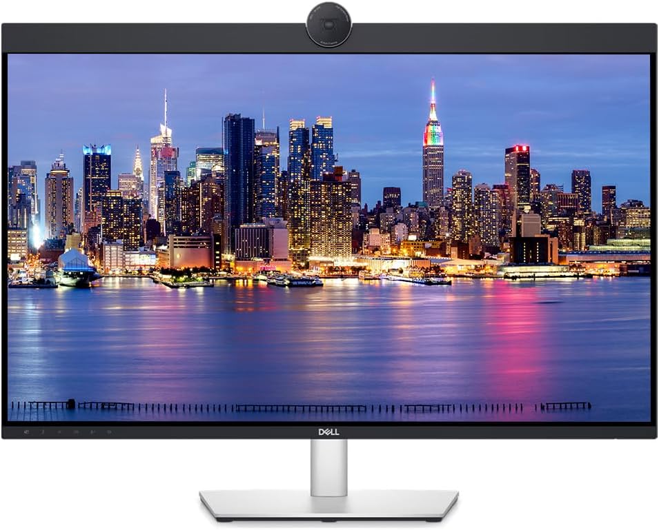 Dell U3223QZ 32-inch 2160P 4K UHD Teams Certified Monitor, 2-Pack U3223QE, Dock, Daisy Chain, HDMI, DisplayPort, USB Hub, USB-C, Webcam, Speaker, Microphone and Desk Mount Monitor Stand (Renewed)