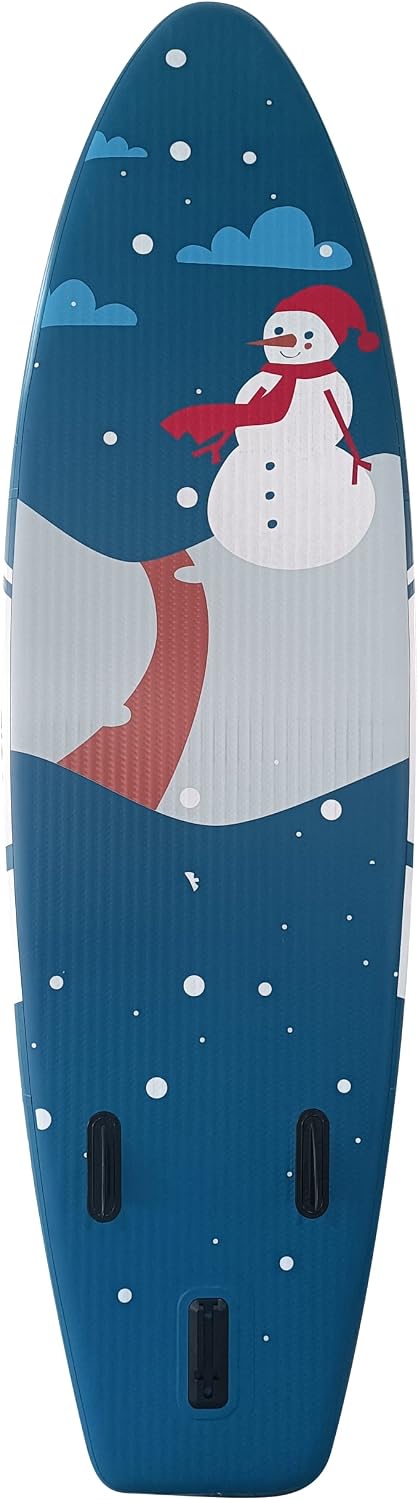 Inflatable Paddle Board 9.9'x33 x5 with Premium SUP Accessories & Backpack, Wide Stance, Bottom Fin for Paddling, Paddle, Leash, Surf Control, for Youth & Adult
