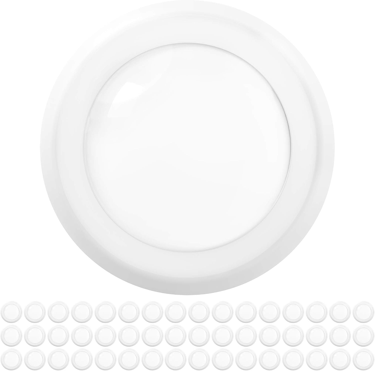 Sunco 48 Pack LED Disc Lights Ceiling 6 Inch, Flush Mount Disk Light, Recessed Can Lighting, 1050 LM, 15W (75W Equivalent), 5000K Daylight, Dimmable, Damp Rated ETL.