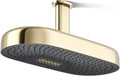 Kohler 26297-AF Statement® Oblong 18' two-function rainhead, 2.5 gpm, Vibrant French Gold