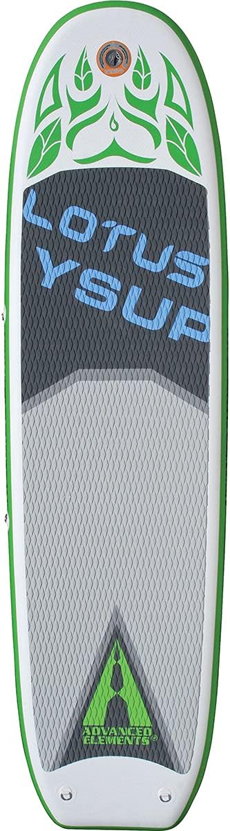 ADVANCED ELEMENTS Lotus Yoga Inflatable Stand Up Paddle Board & Pump, White, 10ft (AE1062-G)