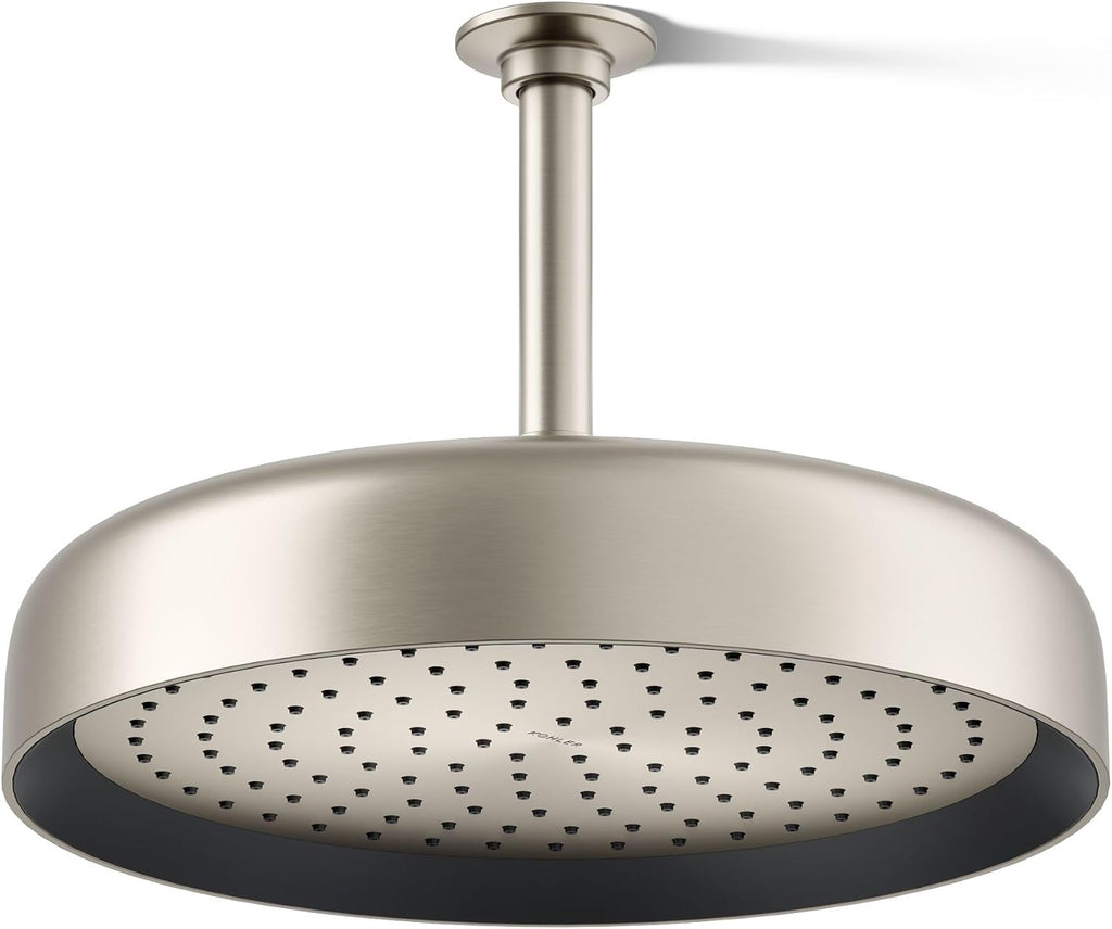 Kohler 26291-BN Statement® Round 12' single-function rainhead, 2.5 gpm, Vibrant Brushed Nickel