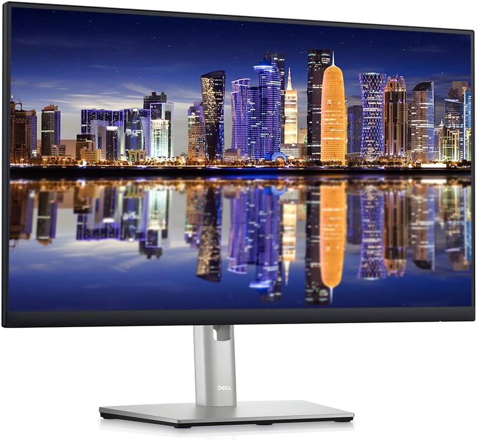 Dell P2423DE 24-inch 1440P Quad HD 2K LCD Monitor, 2-Pack Low Blue Light, Full Dock, Daisy Chain, IPS, HDMI, DisplayPort, USB Hub, USB-C, Ethernet and Desk Mount Dual Monitor Stand (Renewed)