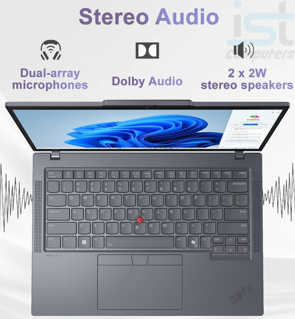 Lenovo ThinkPad T14 Business AI PC Laptop, 14' FHD+ Touchscreen, Intel 12-Core Ultra 7 155U (>i7-1355U), IR Webcam, Thunderbolt 4, IST Computer Customized 16GB/32GB DDR5 RAM, 512GB/1TB SSD, Win 11 Pro