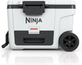 Ninja | Cooler | FrostVault 45QT Cooler with Wheels | Insulated with Temp Dry Storage Drawer | Keeps Ice Cold for Days | for the Beach, Camping, Picnics & More | Cloud White | FB245WH