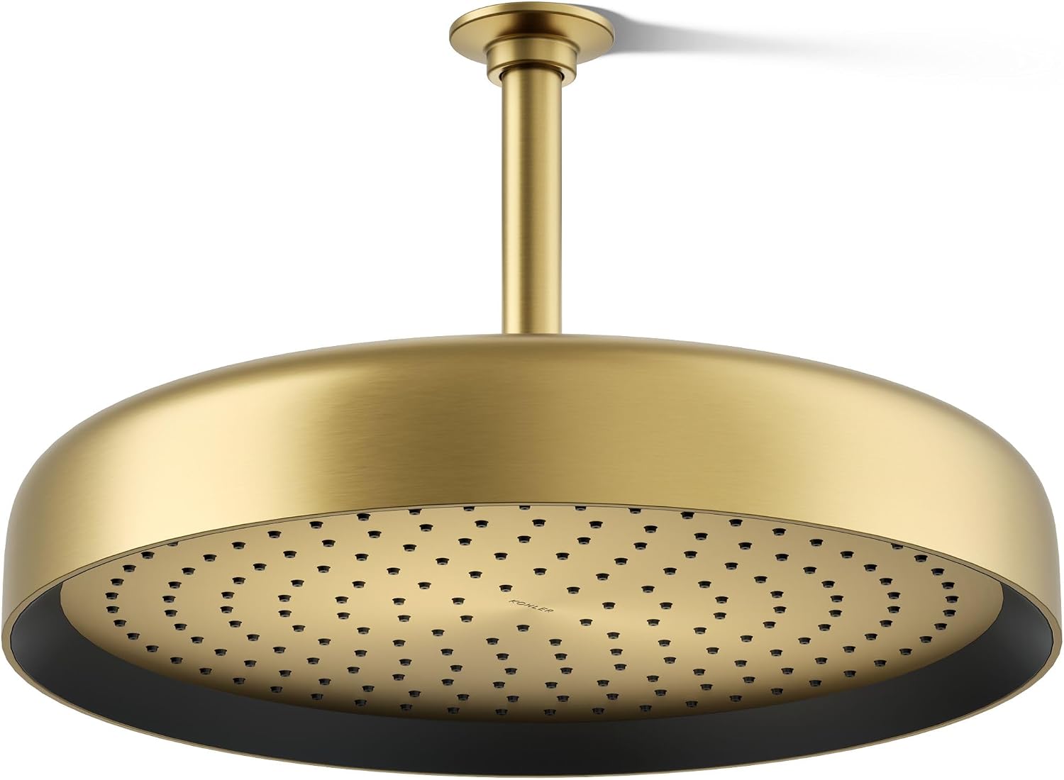 Kohler 26292-2MB Statement® Round 14' single-function rainhead, 2.5 gpm, Vibrant Brushed Moderne Brass